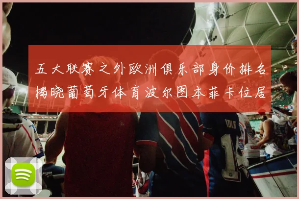 五大联赛之外欧洲俱乐部身价排名揭晓葡萄牙体育波尔图本菲卡位居前三